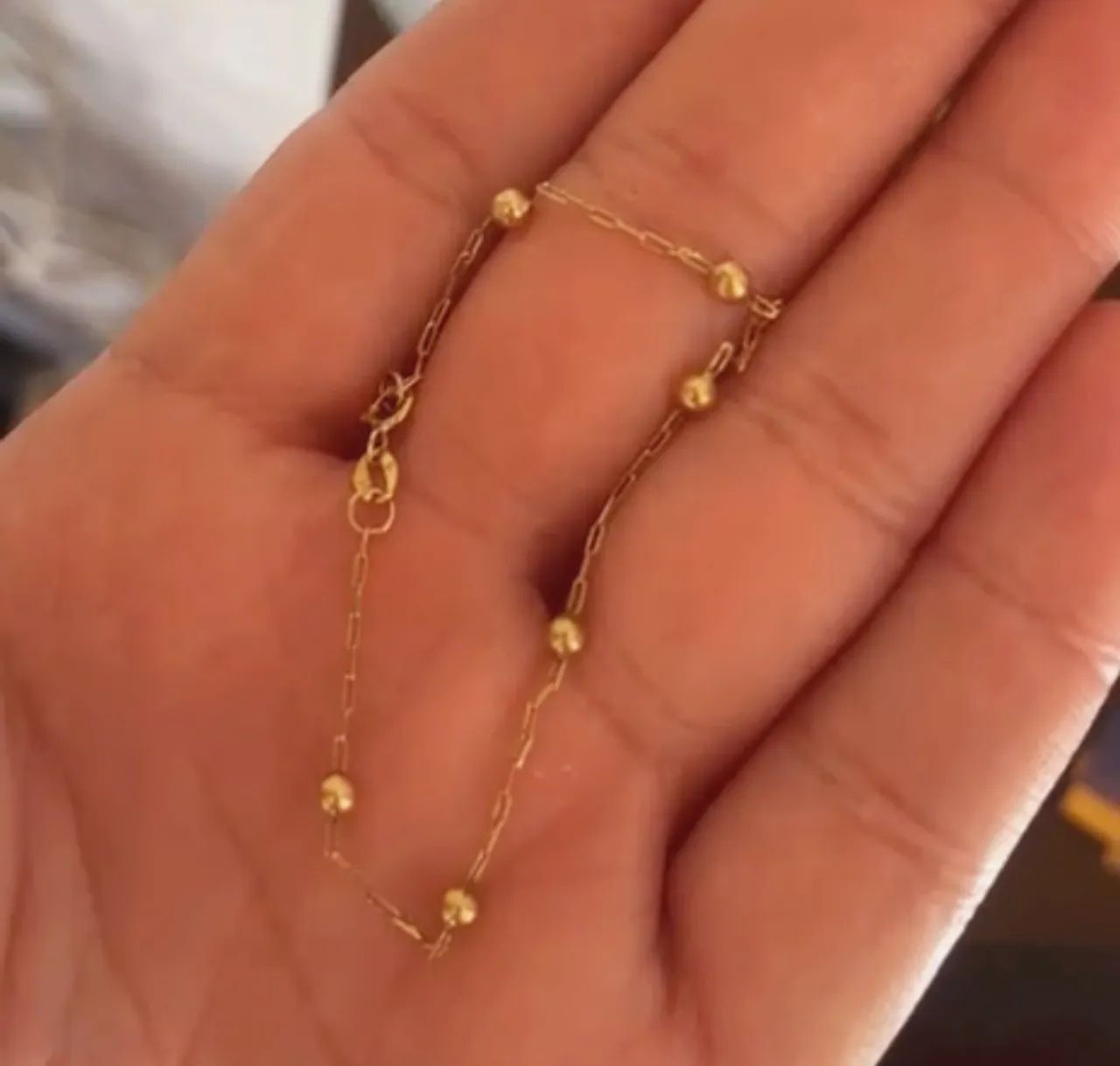 Pulseira infantil de ouro 18k 750 - Foto 2
