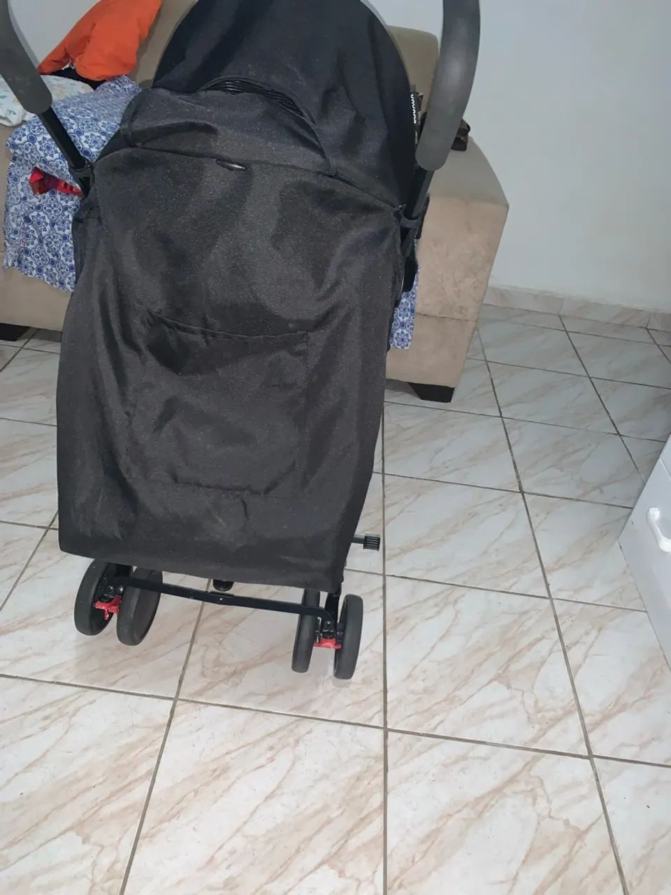 Carrinho de bebê usado + balanço de brinde - Foto 5
