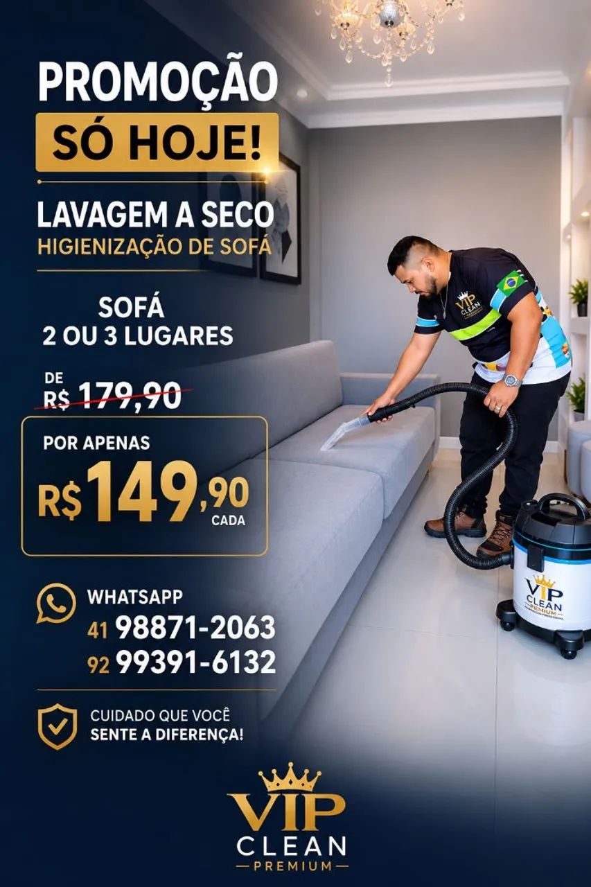 Lavagem a seco sofá 