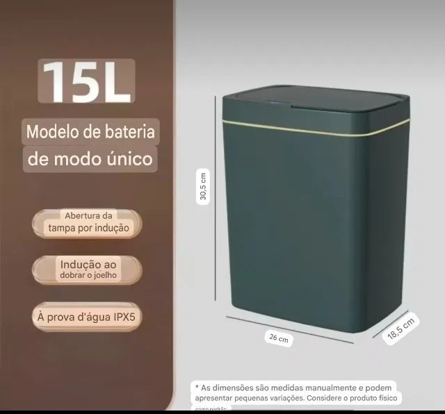 Lixeira automática 15L - Foto 2