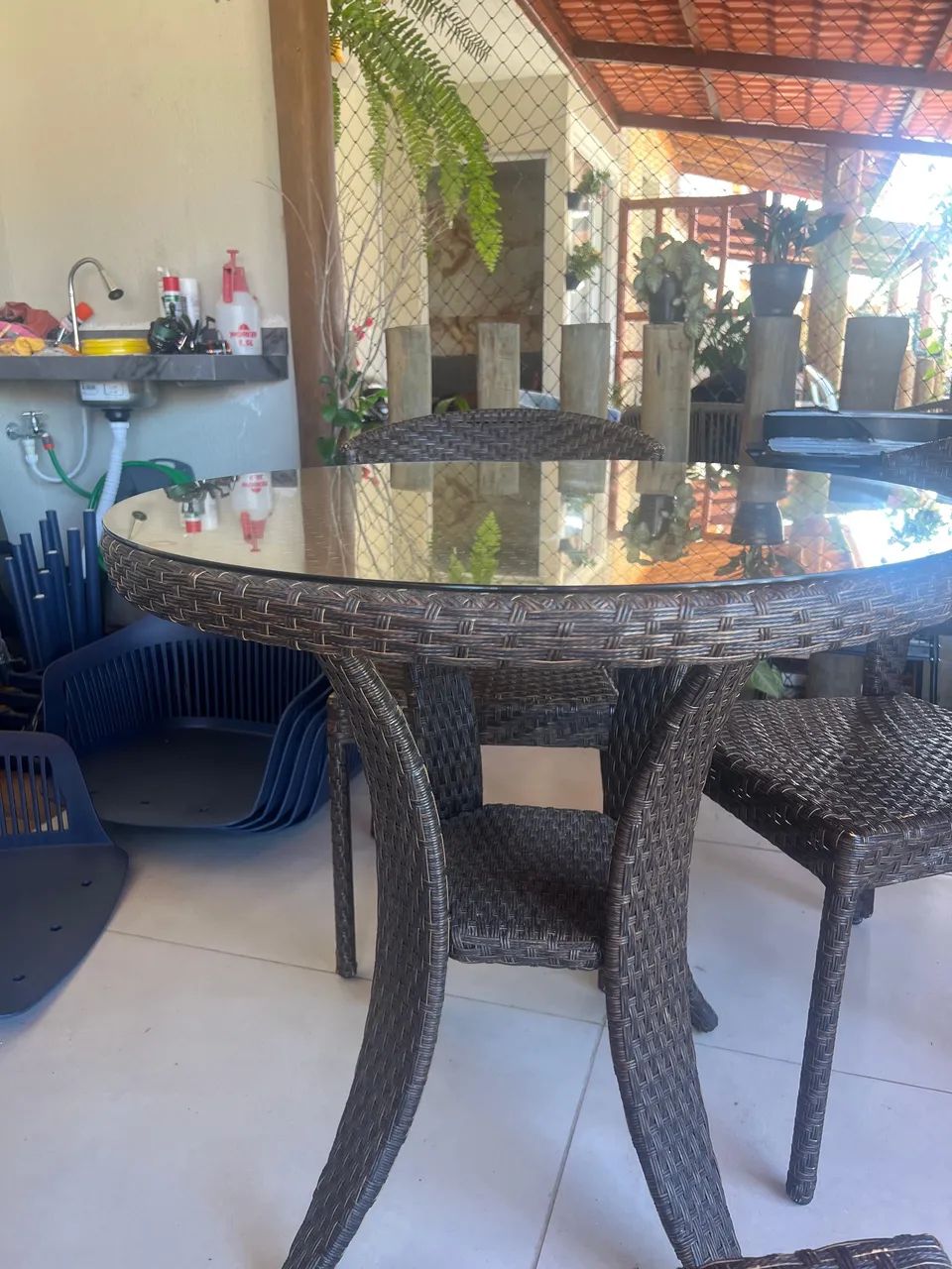 Mesa com 4 cadeira área externa  - Foto 3