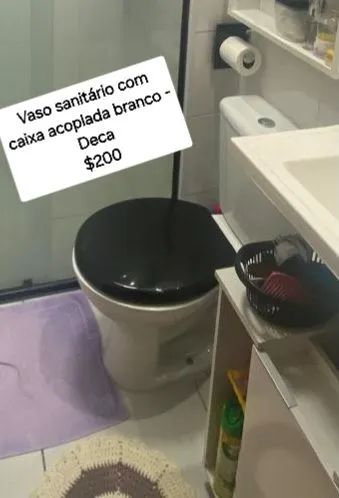 Vaso sanitário com caixa acoplada branco marca Deca
