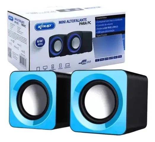 Caixa De Som 2.0 Knup 6w Rms Kp-609