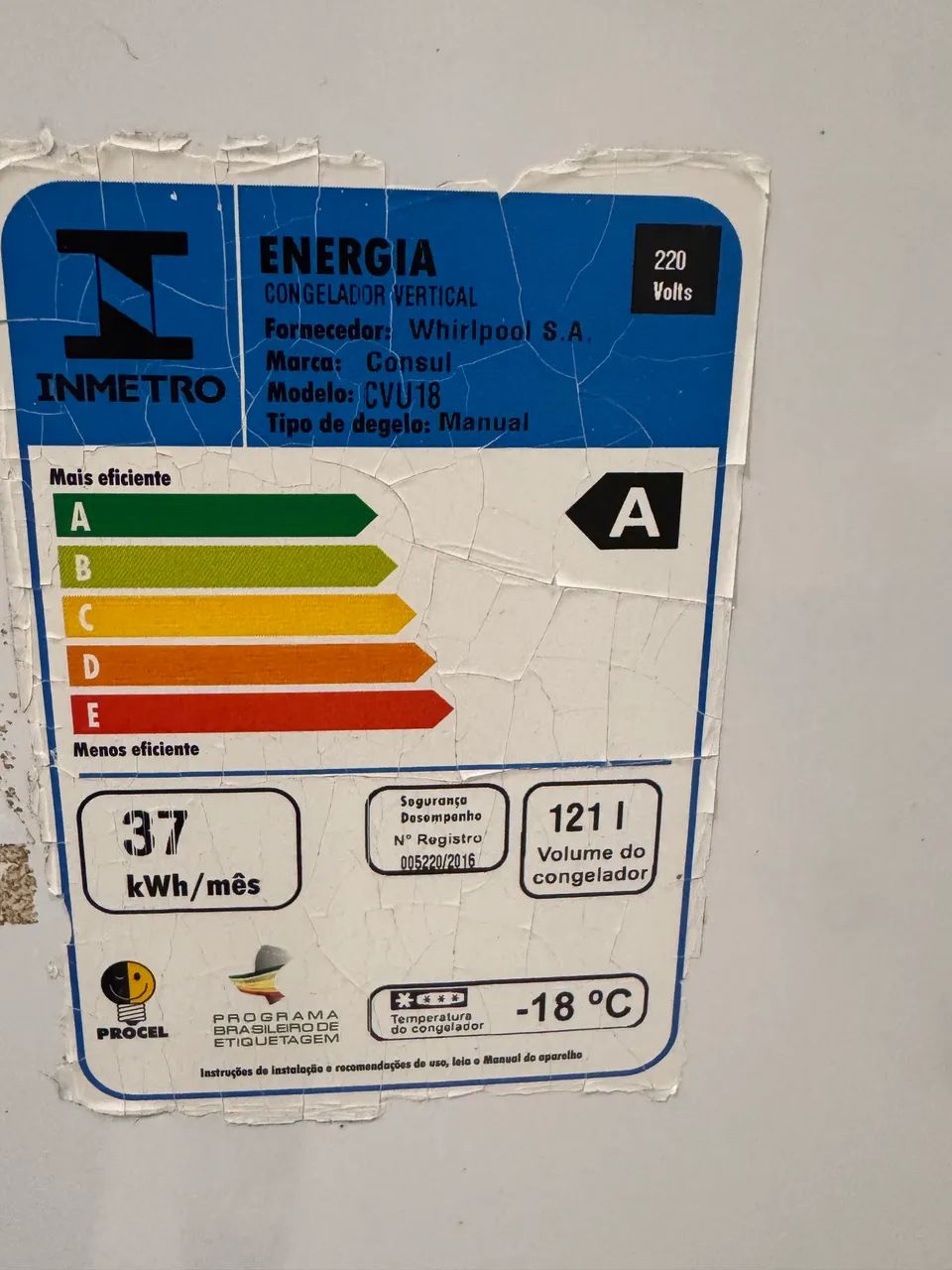 Freezer 121 litros (pequeno e funcional) - Geladeiras e Freezers
