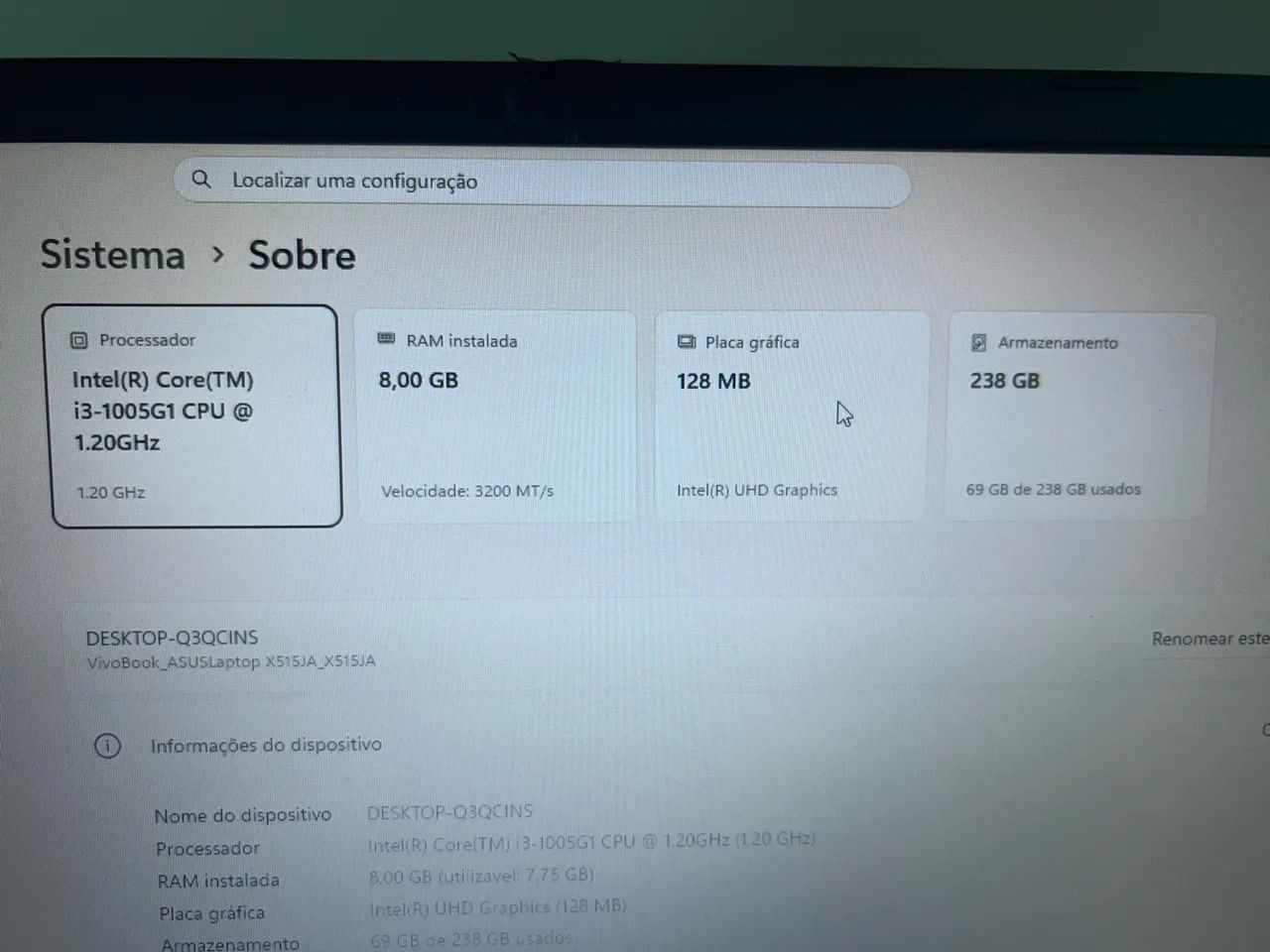 Notebook Asus