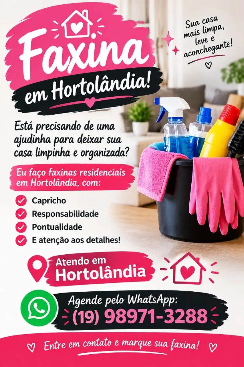 Diarista em hortolândia 