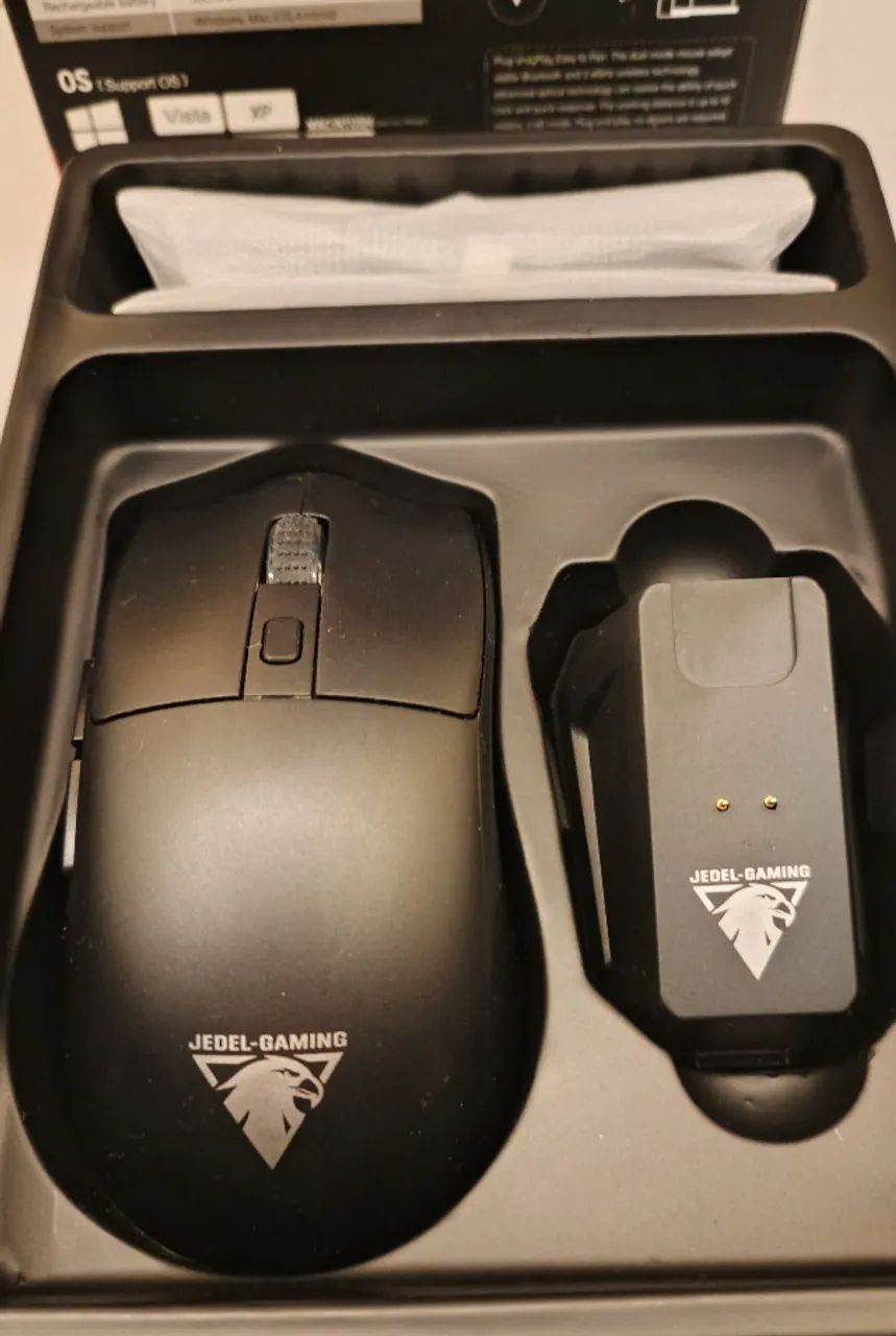 NOVO! Mouse Gamer sem Fio e com Dock WD139 - Foto 4