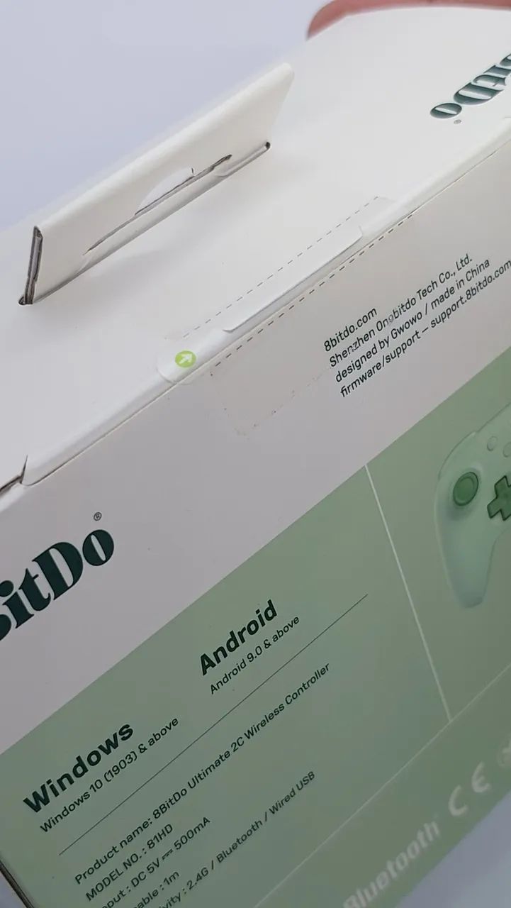 Controle 8BitDo sem fio Ultimate 2C Verde PC e Android lacrado - Foto 3