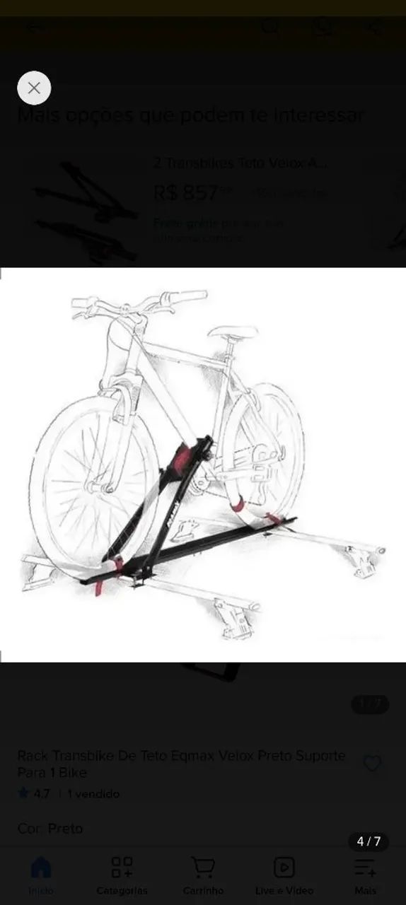 Suporte baike teto