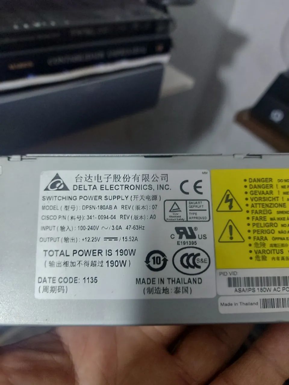Fonte mod DPSN 180 AB 190W