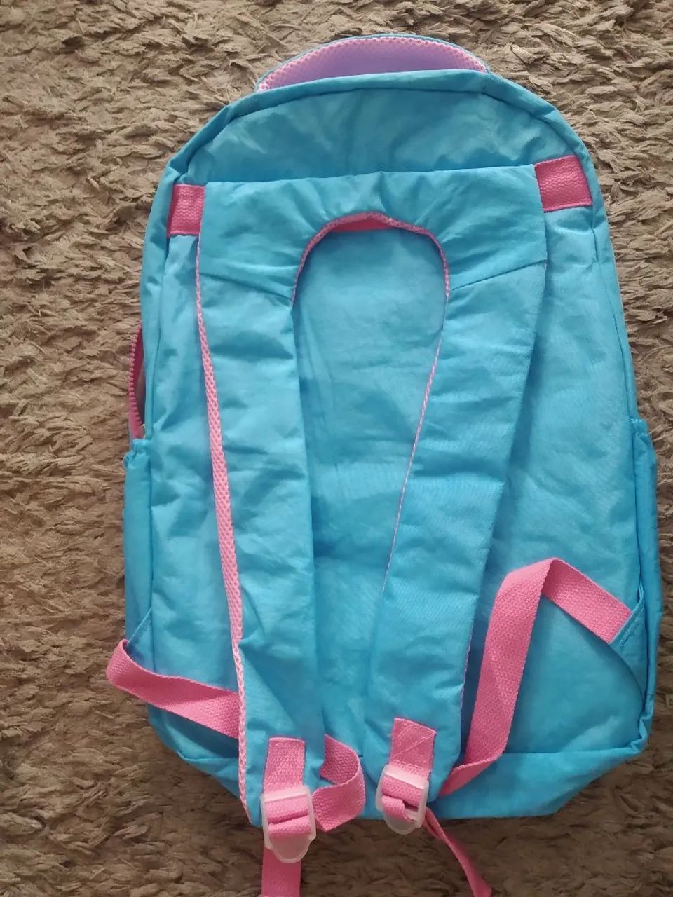 Mochila grande impermeável nova azul  - Foto 4