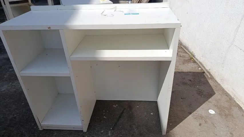 Balcã apoio Caixa 106x41x90 cm Branco