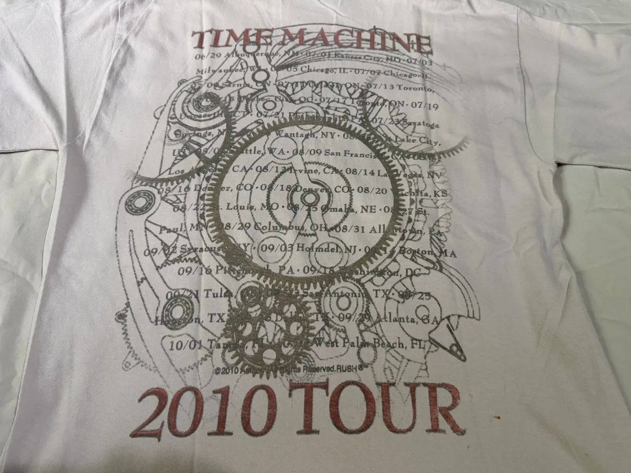 Camiseta da turnê Rush - Time Machine Tour 2010 - usada original importada  - Foto 4