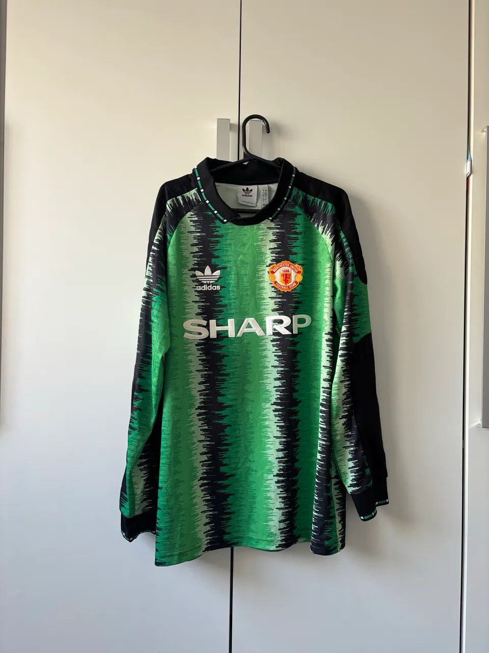 Camisa Manchester United Sharp Goleiro Retrô Adidas Original