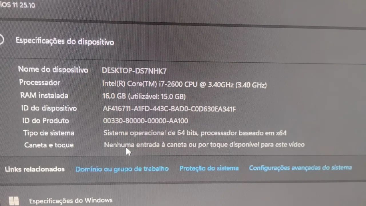 Pc de escritório (Gabinete com tudo dentro) - Foto 2