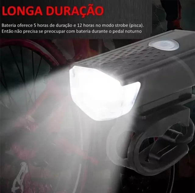 Kit lanterna e pisca para bicicleta - Foto 5