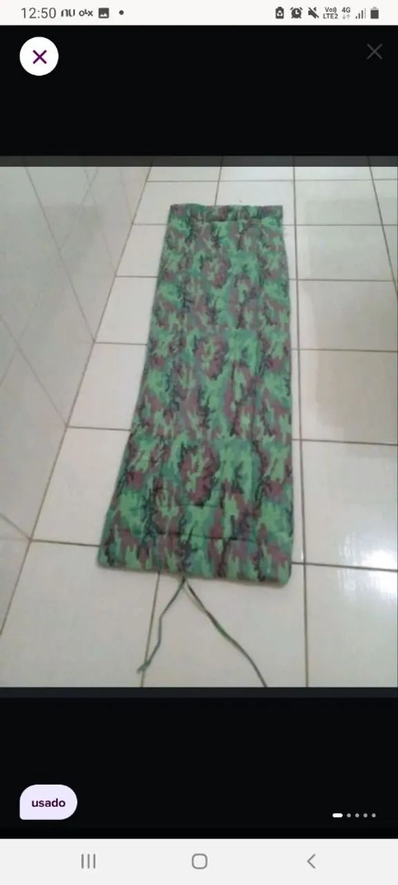 Colchão de solteiro para barraca camuflado 