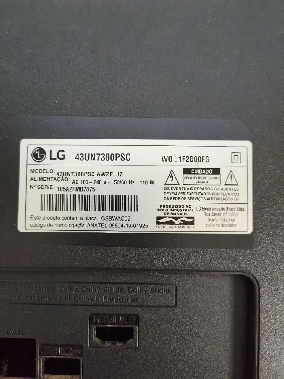 Placa TV LG 43UN7300PSC - Foto 3