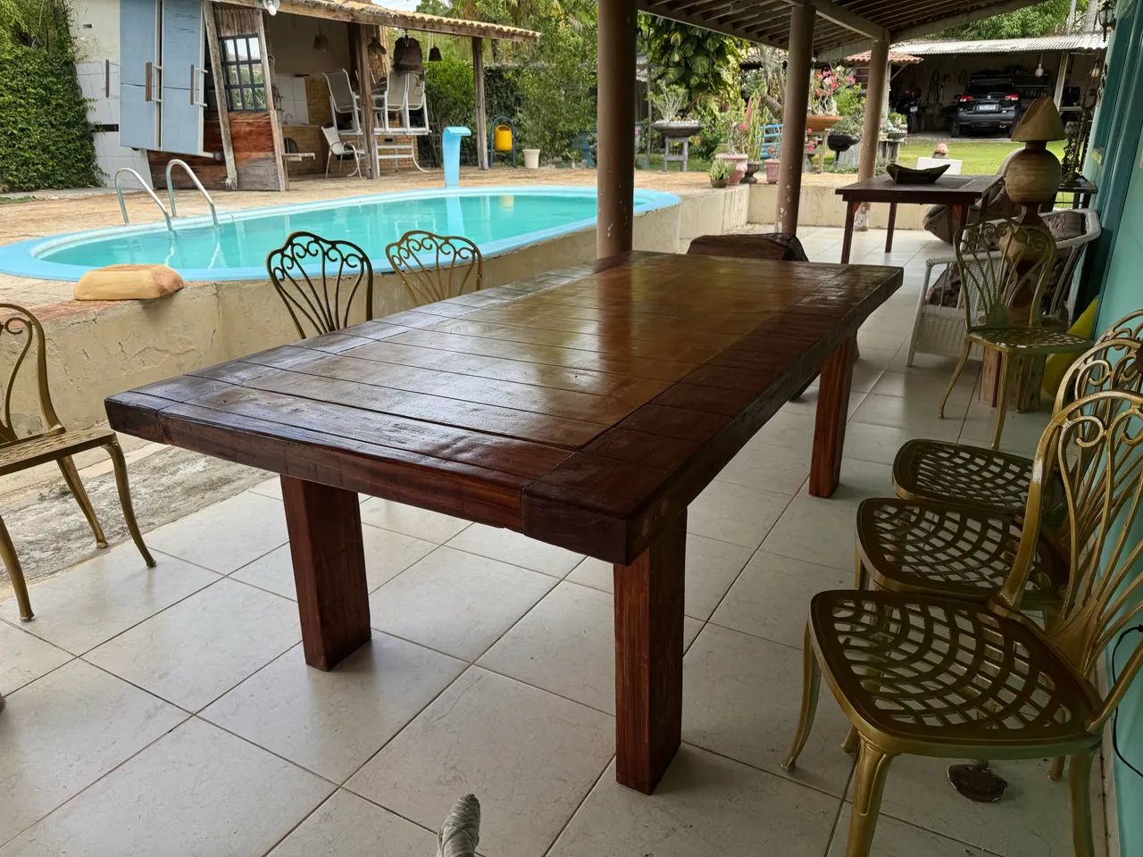 Rustic Solid Wood Table64985889750403120