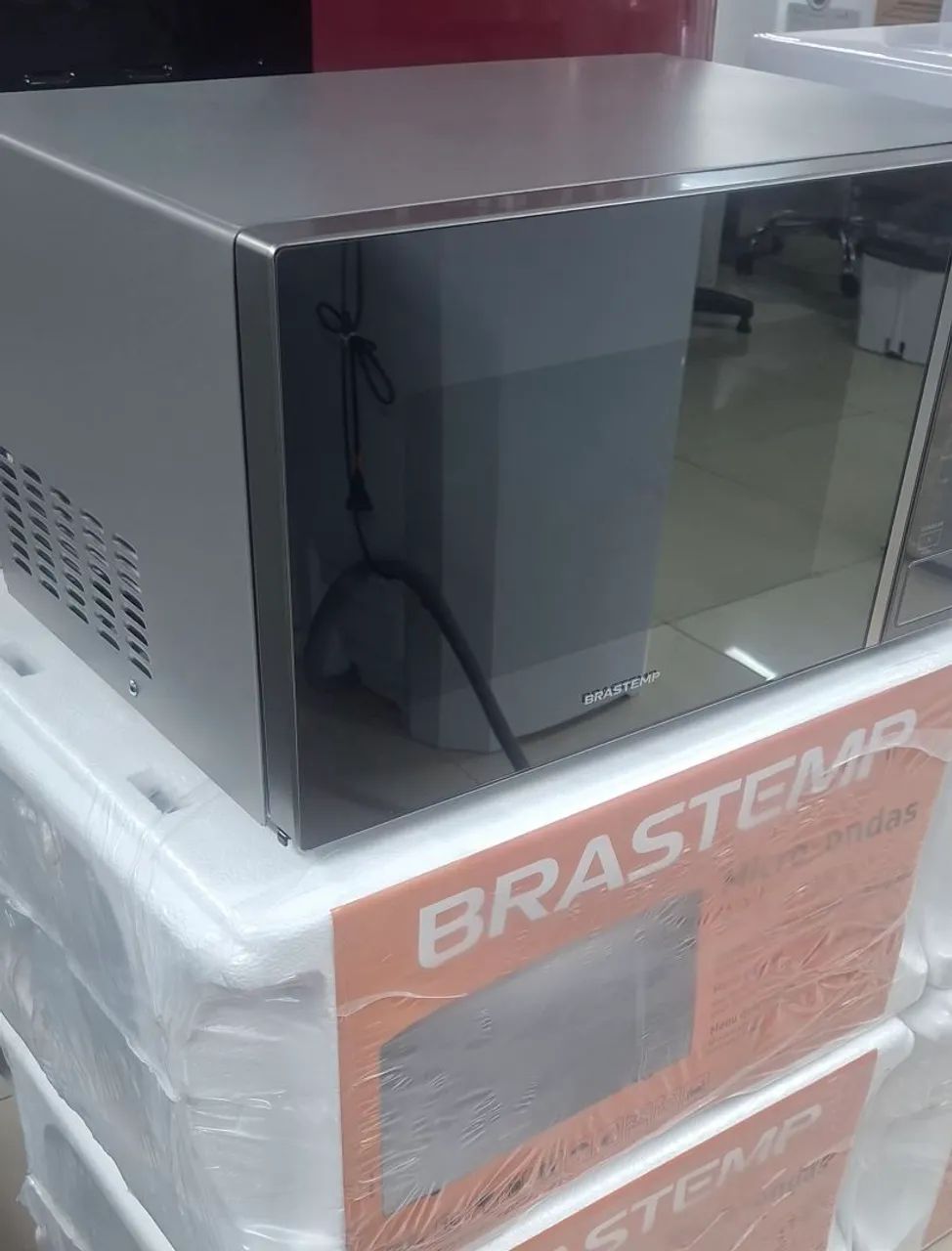 Micro-ondas brastemp inox na caixa 