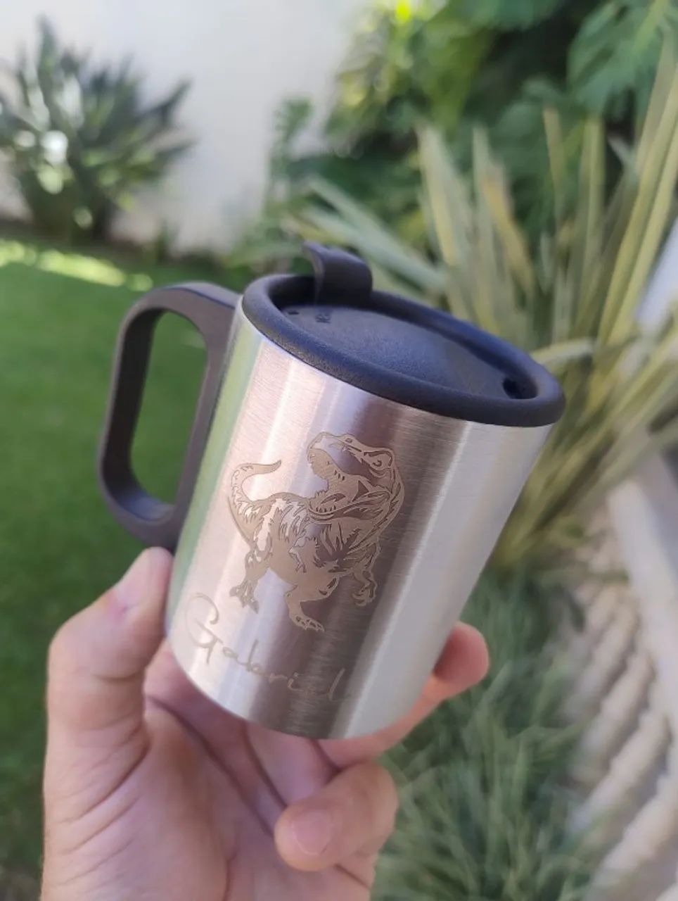 Caneca inox 180ml - Gravação laser com sua logo  - Foto 3