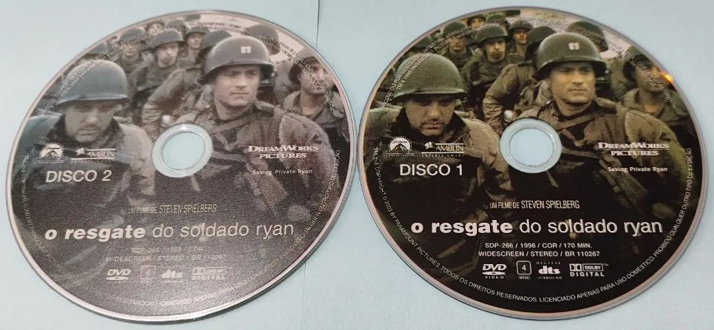 DVD DUPLO O RESGATE DO SOLDADO RYAN - Foto 3