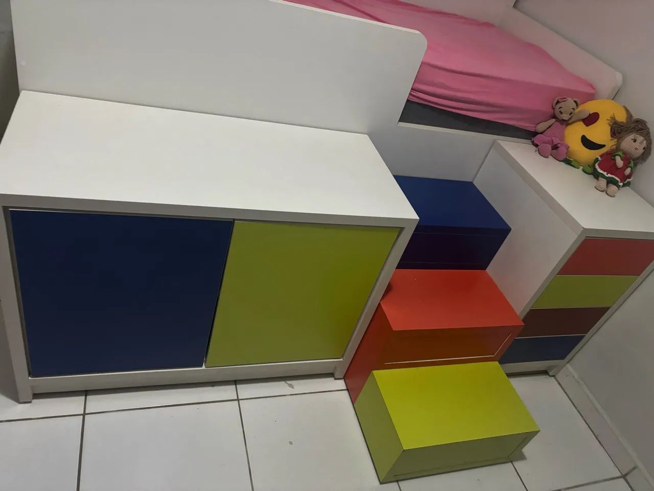 Cama Infantil Planejada Completa com Baú, Armários e Gaveta - Foto 5