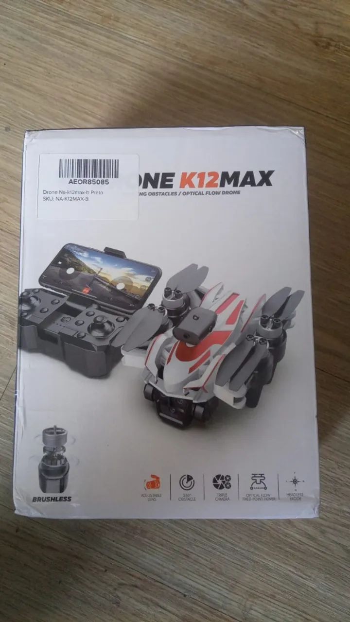 Drone Zll K12max com câmera dupla 8k preta de 2,4 GHz e 3 baterias - Foto 2