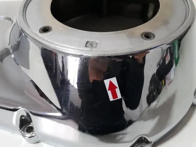 Tampa Primária Harley Dyna Super Glide Fxd 09/11 Orig 60292 Prateado - Foto 3