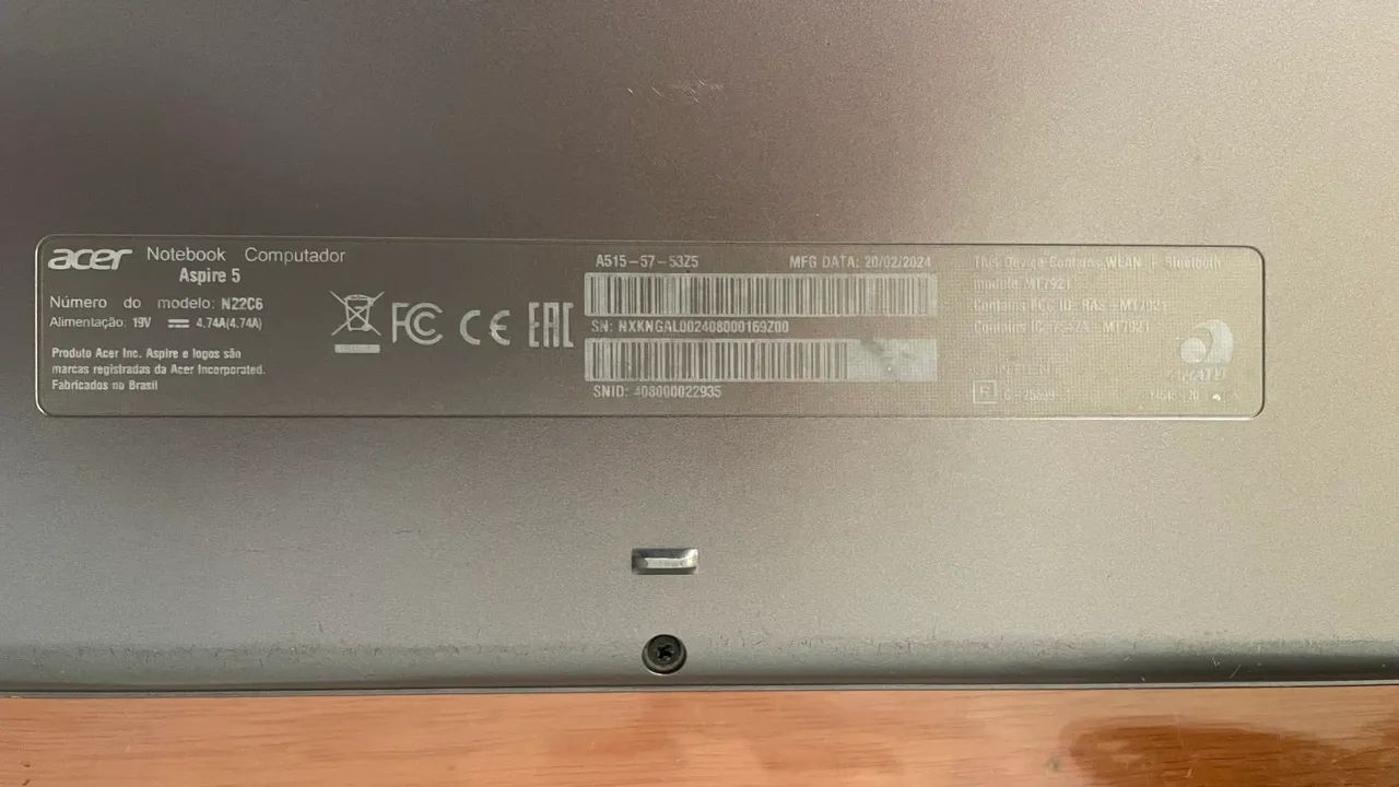 Notebook Acer Aspire 5 Intel I5 12450H 24gb RAM 715gb cinza - Foto 4