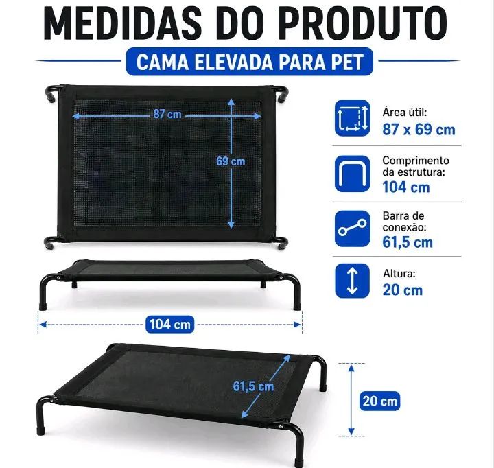 Cama elevada para Pets  - Foto 4