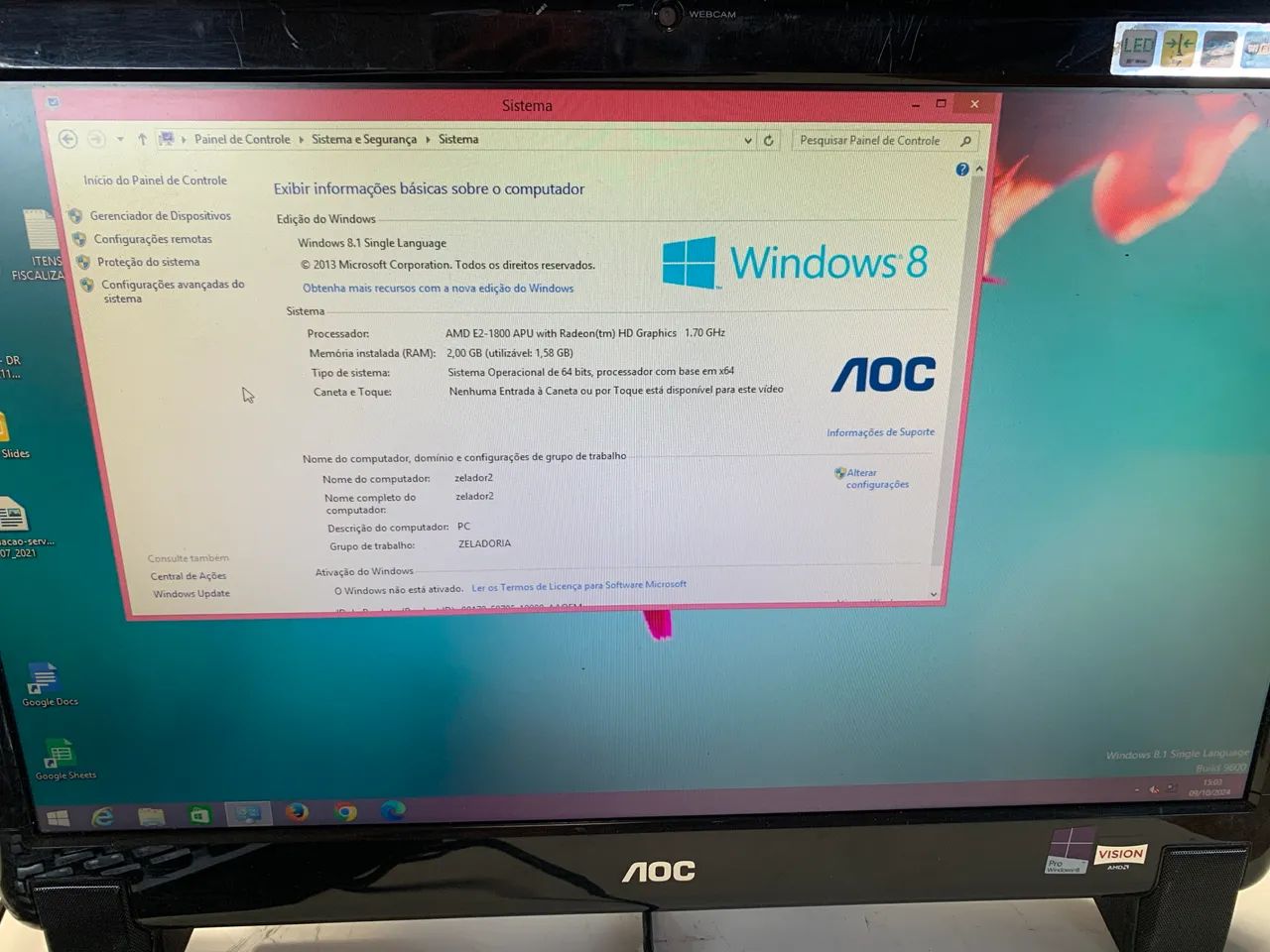 Computador aoc all in one 20 polegadas amd ddr3 - Foto 5