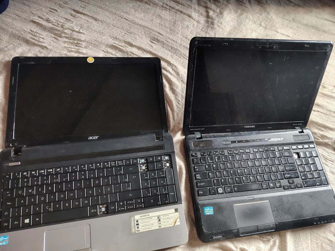 Notebooks para retirada de peças 