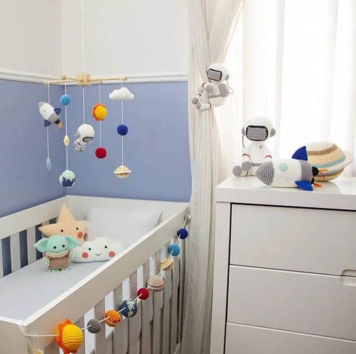 Kit quartinho de Astronauta em crochê 