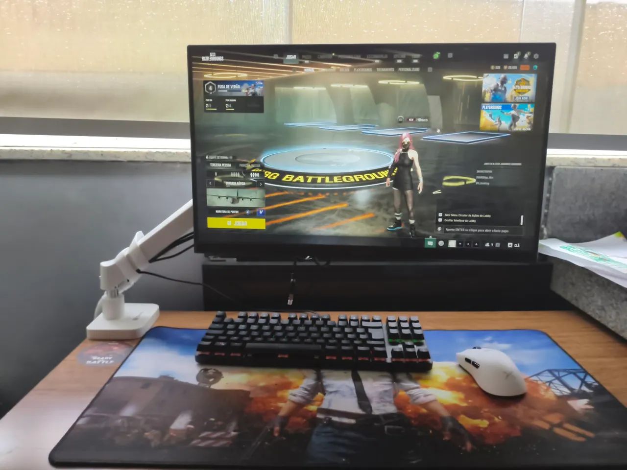 vendo PC Gemer completo com mouse teclado sem fio e monitor  - Foto 6
