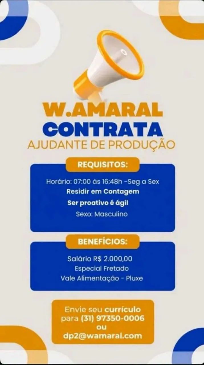 Ajudante de produção 