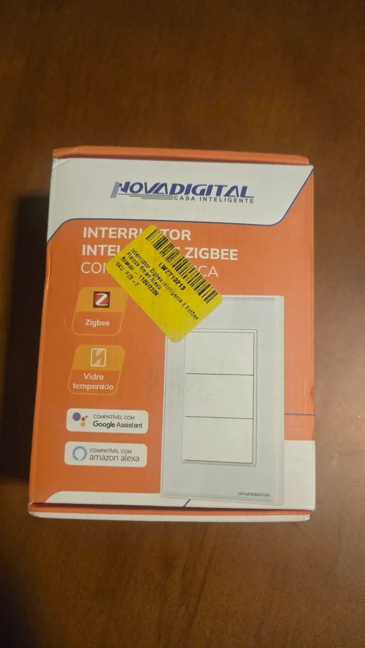 Interruptor de 2 botoes zigbee - Nova Digital nunca usado