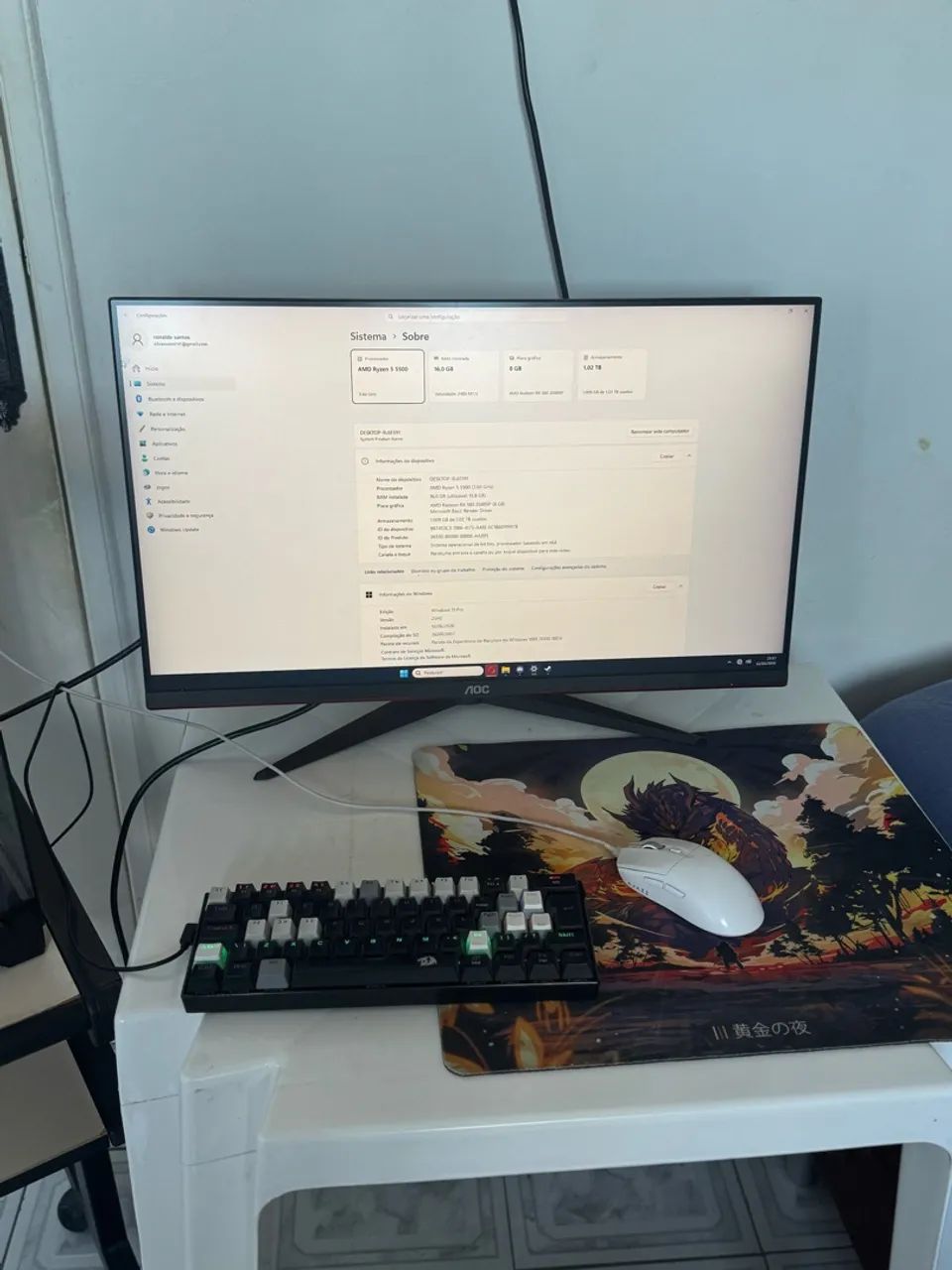 Monitor AOC hero 27 polegadas 144hz