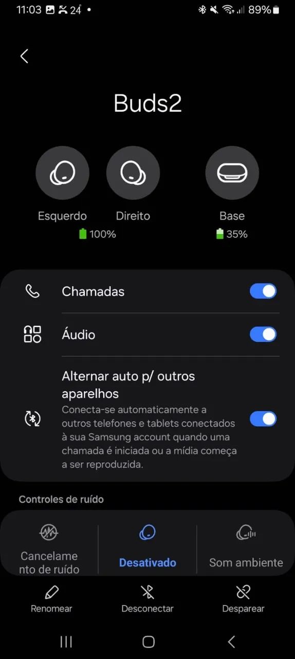 Fone bluetooth samsung buds 2 com caixa original + cabo nunca usado - Foto 4