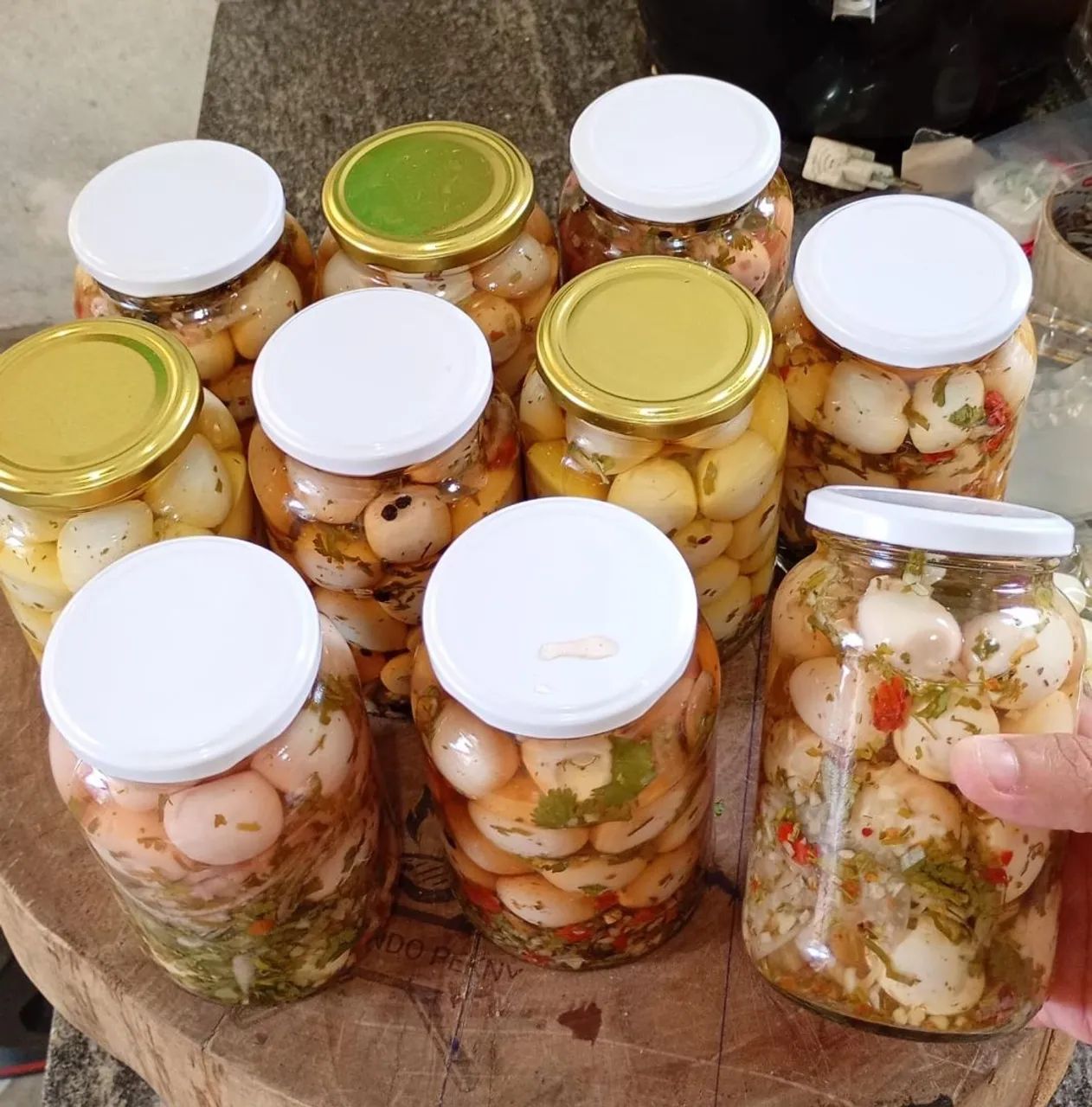 Ovos de codorna em conserva  - Foto 2