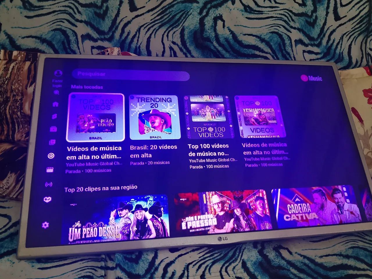Tv smart LG 32 polegadas está com as linhas mas dá para assistir - Foto 2