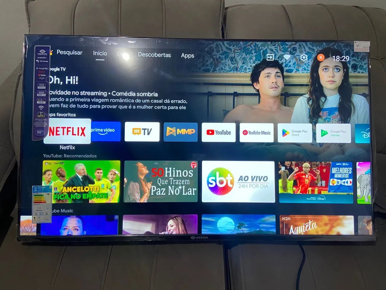 Tv vizzion 50 polegadas smart 4k - Foto 2