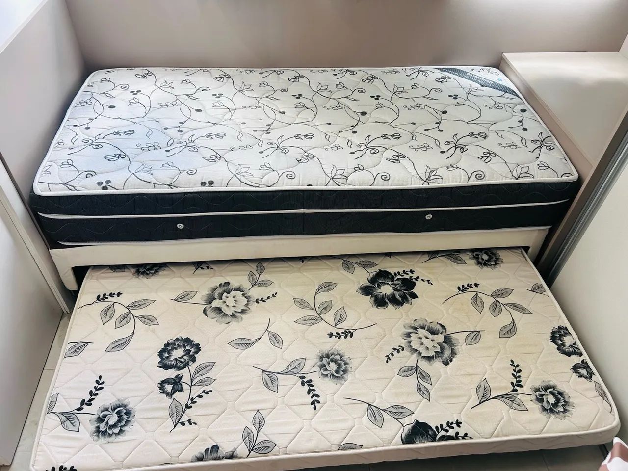 Cama Box Conjugada SOLTEIRO - com cama AUXILIAR