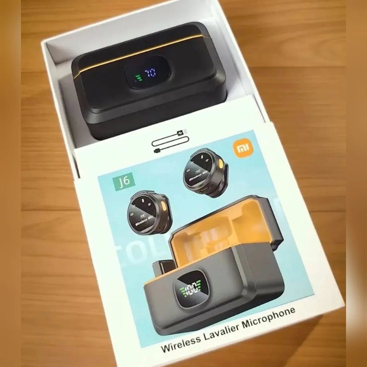 Microfone de Lapela Sem Fio J6 (Type-C) - Áudio Profissional no Seu Celular - Foto 3