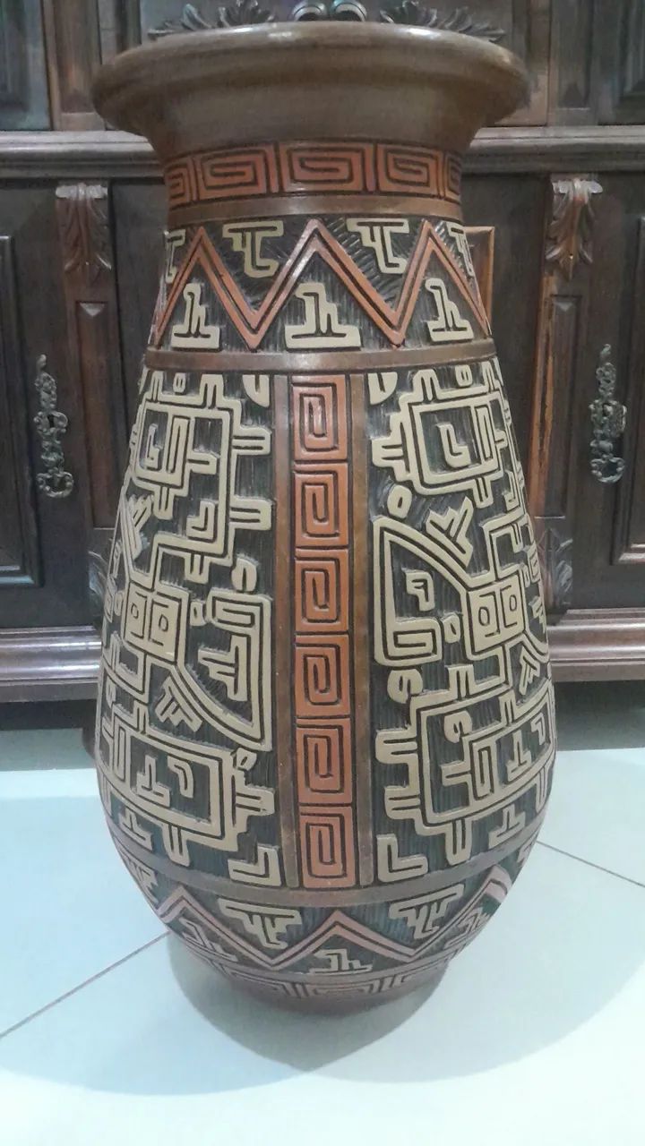 Grande vaso marajoara de ceramica - Foto 3