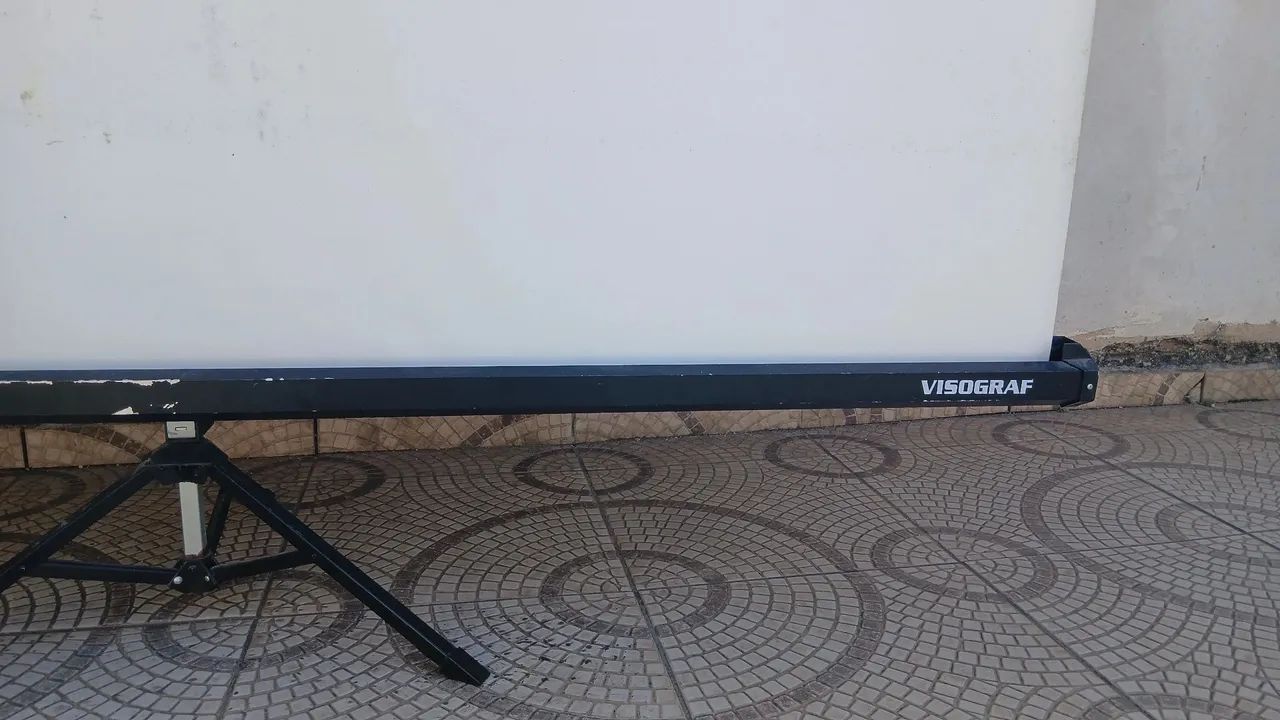 Tela de projetor portátil visograf 2,00 x 2,00. - Foto 4