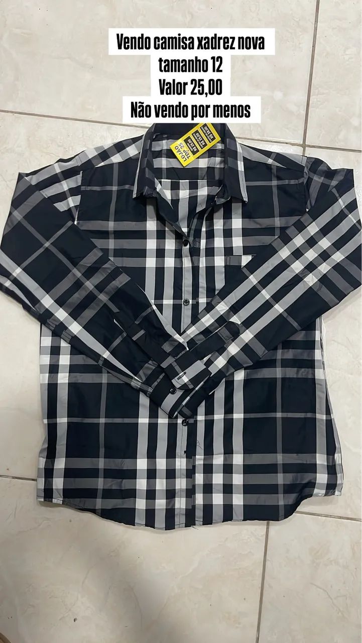 Vendo camisa xadrez 