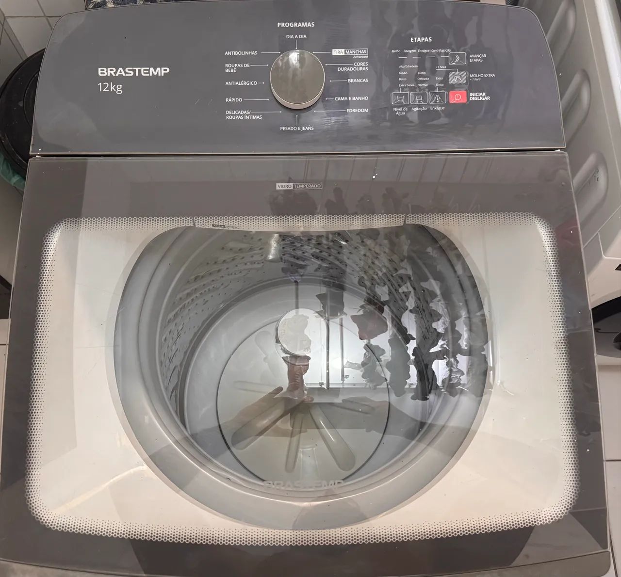 Máquina de lavar 12kg Brastemp