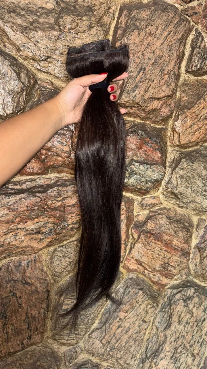 Mega hair cabelo humano 55/60cm 206g
