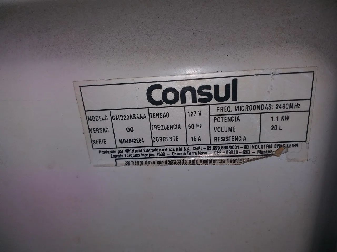 MICROONDAS 20L CONSUL  - Foto 6